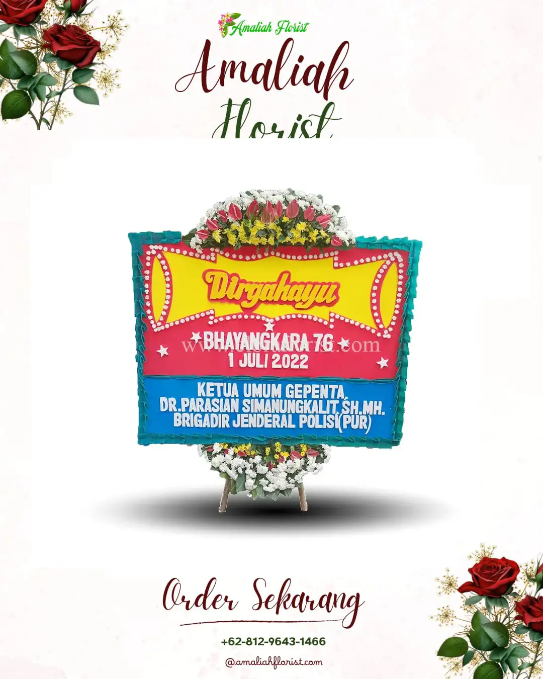 Papan Bunga HUT Ulang Tahun Jangkrikan